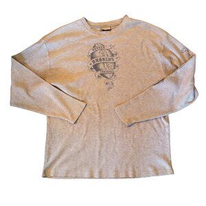 Vintage Reebok Denver Broncos Waffle Knit Thermal Shirt 2XL